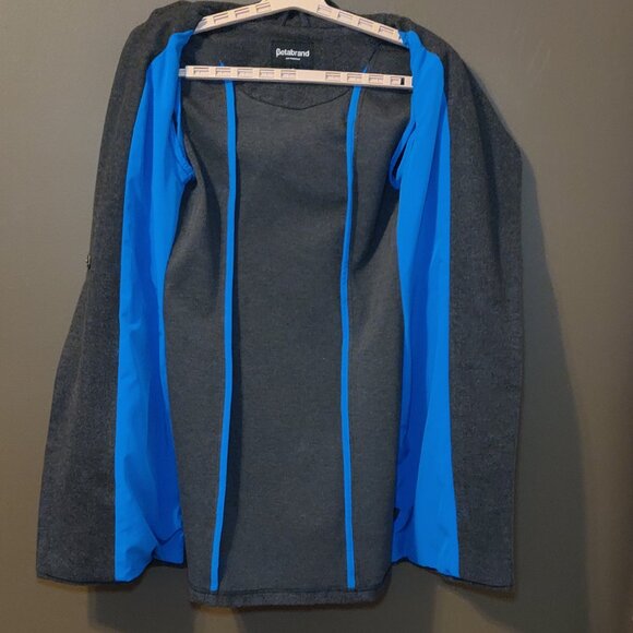 Betabrand All Day Coat Grey Shawl Collar Hooded SIZE SMALL - Picture 5 of 7